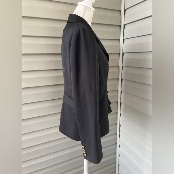 VTG- RALPH LAUREN Black 100% Wool Gold Button Crest Crown Patch Blazer Sz 12P - Picture 4 of 15